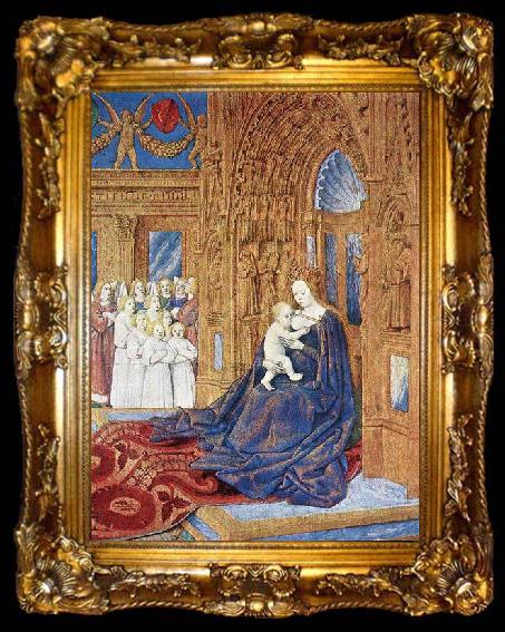 framed  Jean Fouquet The Madonna before the Cathedral, ta009-2